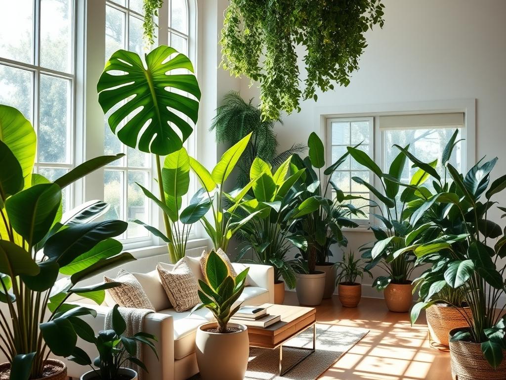 Duże rośliny do salonu: które gatunki wybrać i jak zapewnić im najlepsze warunki w domu