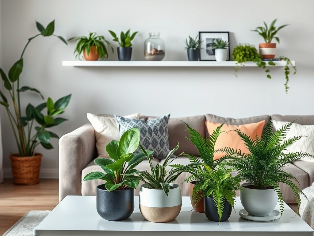 Rośliny do salonu przy małym świetle: wybór gatunków i praktyczne zasady pielęgnacji w cieniu